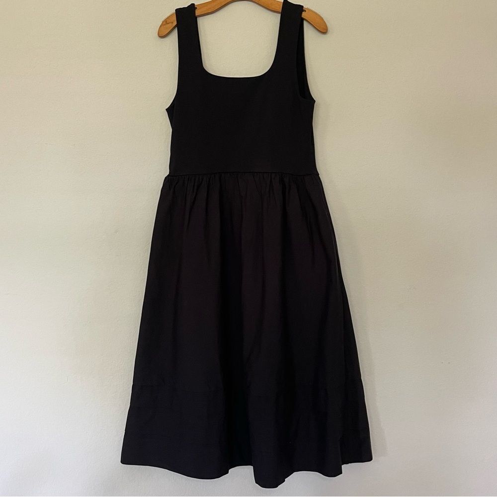 J Crew NWT Drop Waist Mixy Dress Size Large Petite in Black - Picture 13 of 14